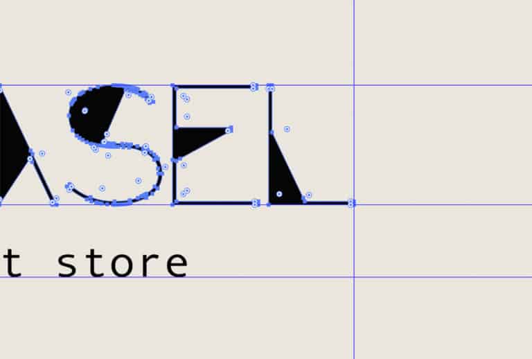 bAsel store logo design